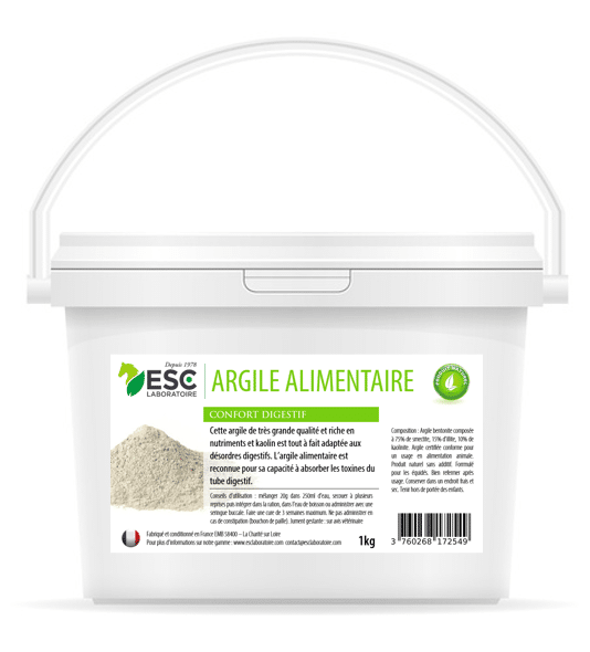 Argile alimentaire confort digestif du cheval