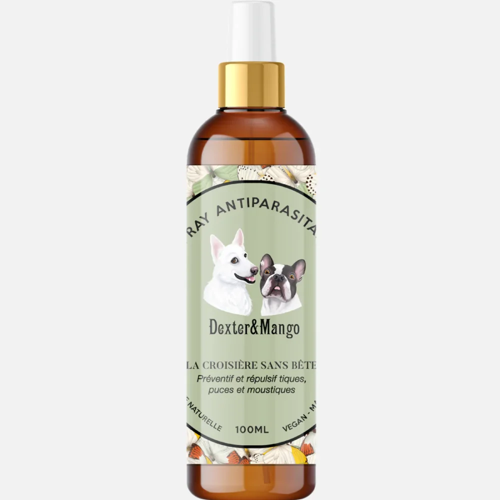 Spray antiparasitaire pour chien