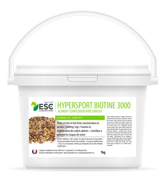 Hypersport biotine 3000 corne et sabots du cheval