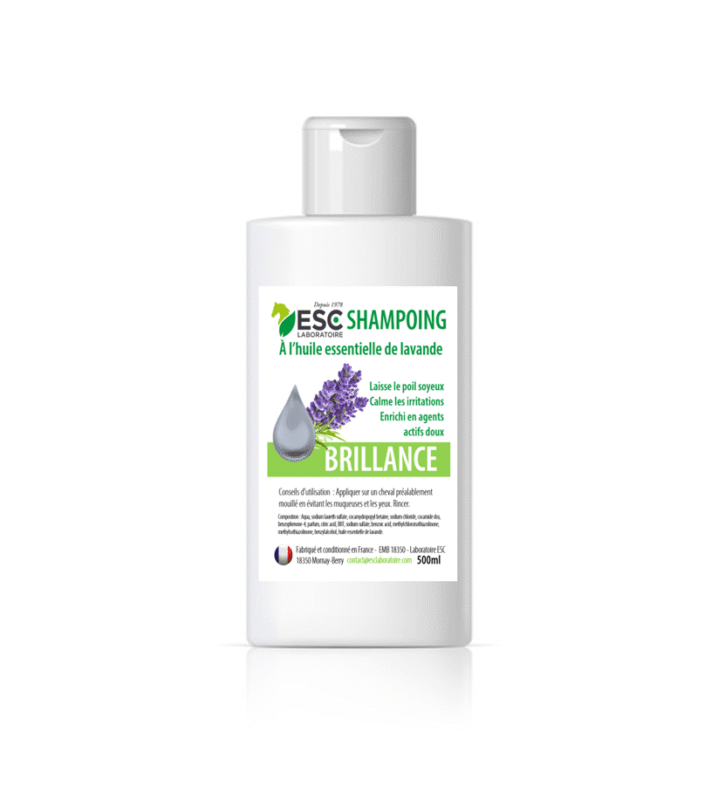 Shampoing brillance à la lavande pour cheval