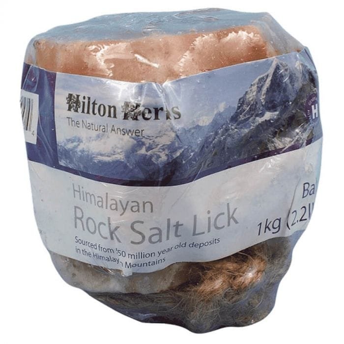 Pierre à sel de l'Himalaya rose pour cheval