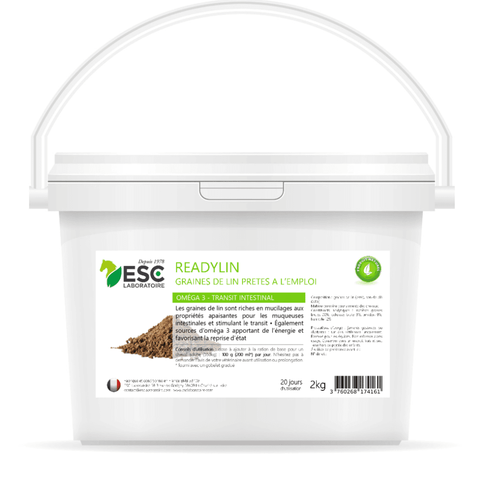 Readylin graine de lin transit intestinal pour cheval