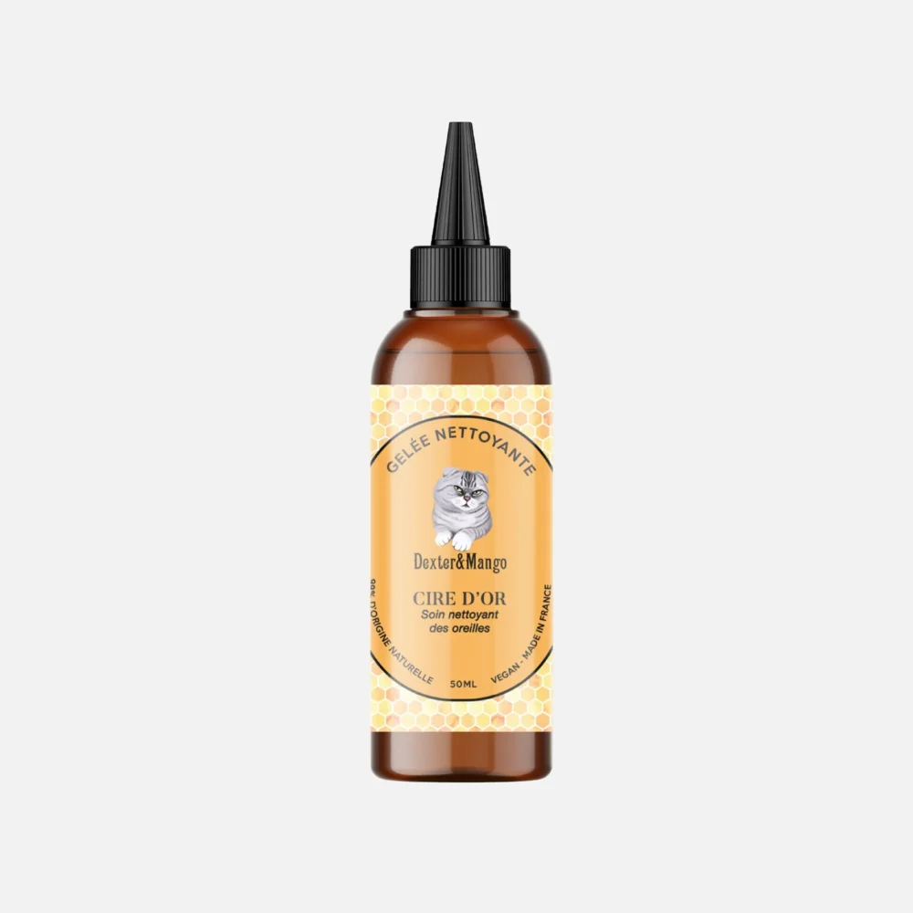 Gelée cire d'or soin nettoyant des oreilles de votre chat